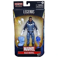 Marvel Legends Series, figurine de collection de 15 cm Blue Marvel en costume des Ultimates, 4 accessoires et 1 pièce Build-a-Figure
