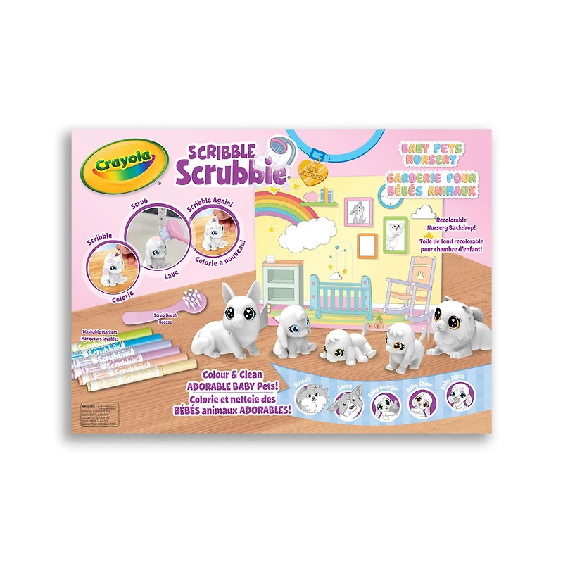 Crayola Scribble Scrubbie Baby Pets Nursery Play Set