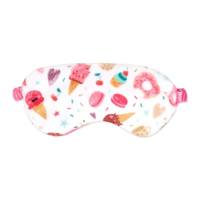 Jesse & Lulu Lounge Blanket with Sleep Mask: White Bakeshop