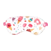 Jesse & Lulu Lounge Blanket with Sleep Mask: White Bakeshop