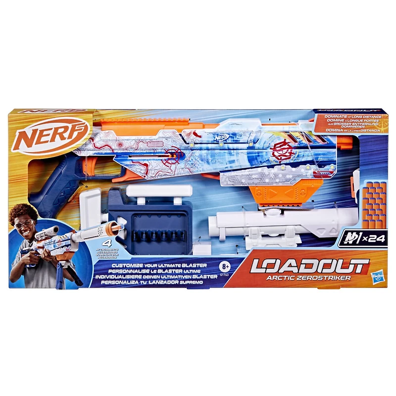 Nerf Loadout Arctic Zerostriker, blaster et fléchettes N1 - Notre exclusivité