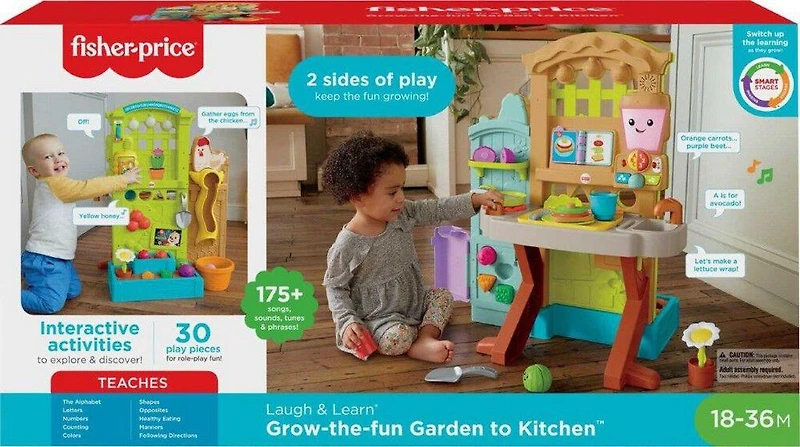 Fisher-Price - Rires et Éveil - Plaisirs du jardin à la cuisine - Version anglaise et française
