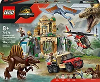 LEGO Jurassic World Mission Aérienne Spinosaure et Quetzalcoatlus, Jouet de Construction de Dinosaures pour Enfants 76976