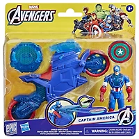 Marvel Avengers Epic World of Action Captain America Shield-Shot Cycle, Figure & Toy Motorcycle