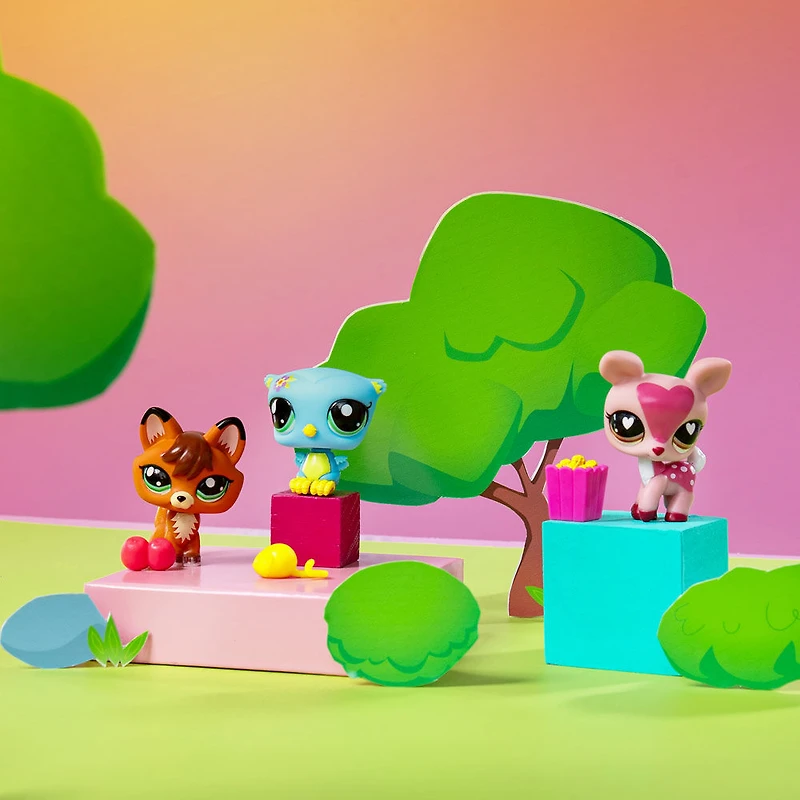 Trios d'animaux Littlest Pet Shop S3 - Animaux de la forêt