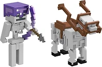 Minecraft 3.25-inch Action Figure 2-Packs with 2 Figures and 2 Accessories, Collectible Toys