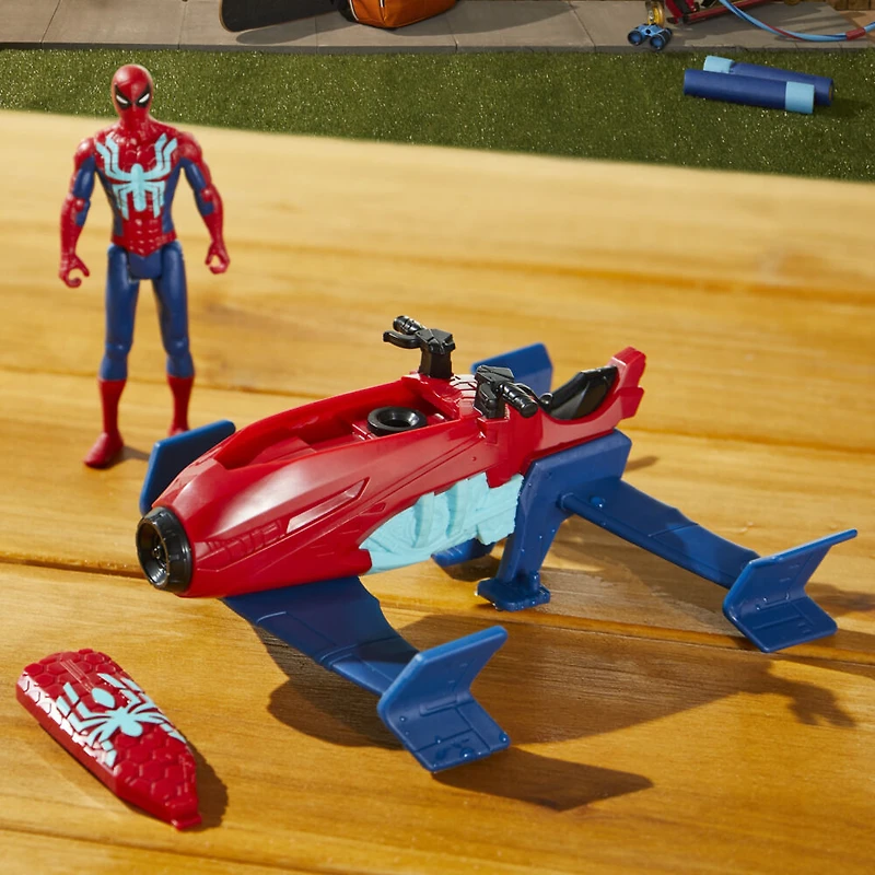 Marvel Spider-Man Epic Hero Series Web Splashers Spider-Man Hydro Jet Blast Action Figure and Vehicle Playset