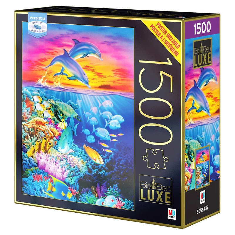 Puzzle Big Ben Luxe de 1500 pièces, Saut au coucher de soleil