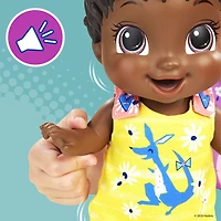 Baby Alive Baby Gotta Bounce Doll, Kangaroo Outfit, Bounces with 25+ SFX and Giggles, Drinks and Wets