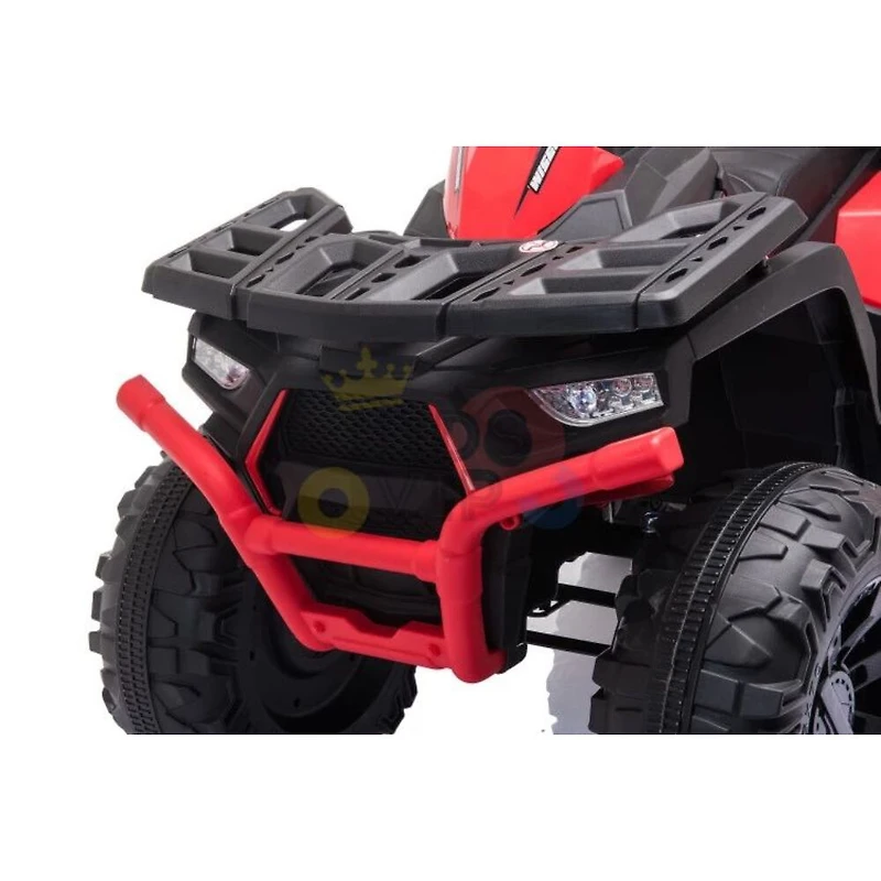 KidsVip 24V Enfants et Tout-Petits Titan Quad/ATV Voiture Eléctrique avec Commande à Distance - Rouge - Édition anglaise