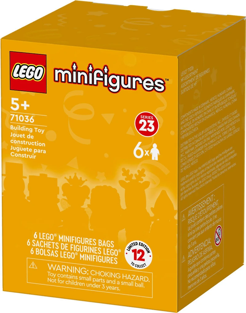 LEGO Figurines Series 23 lot de 6 71036 Ensemble de jeu de construction (1 ensemble de 6 sacs)