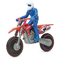Supercross, Authentic Ken Roczen 1:24 Scale Die-Cast Motorcycle with Rider Figure, for Kids and Collectors