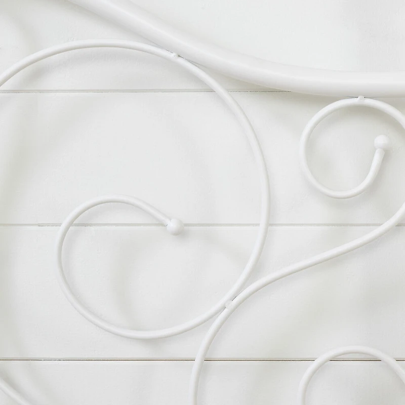 Summer Breeze Lit de métal plateforme complet Simple Blanc solide