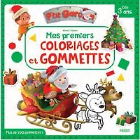 Mes Premiers Coloriages Et Stickers  P'Tit Garçon  Noël - French Text