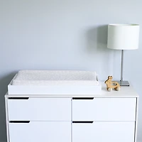 Red Rover - Cotton Muslin Changing Pad Cover - Pink Meadow - R Exclusive