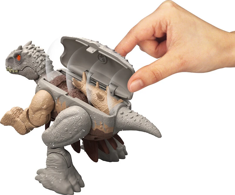 Jurassic World Transformation Féroce Double Danger Indominus Rex en Kentrosaure