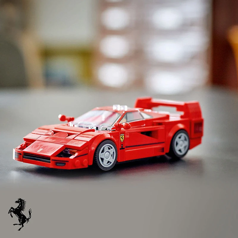 LEGO Speed Champions Ferrari F40 Supercar, Toy Car Model Building Set, Ferrari Gift Idea, 76934