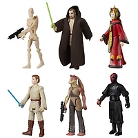 Star Wars The Retro Collection, Star Wars: The Phantom Menace, multipack de figurines de collection, échelle 9,5 cm