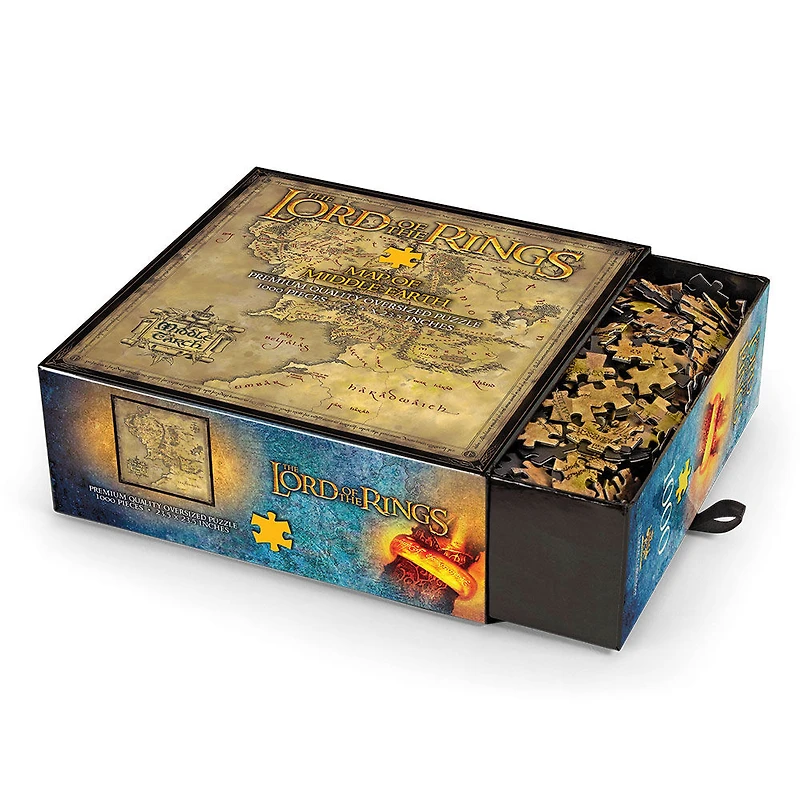 The Noble Collection The Lord of the Rings Map of Middle-earth 1000pc Jigsaw Puzzle - English Edition