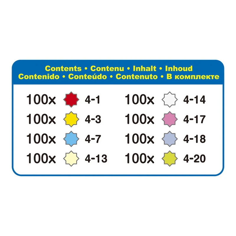 Pack de perles d'étoiles Aquabeads, kit de recharge de perles d'art et d'artisanat