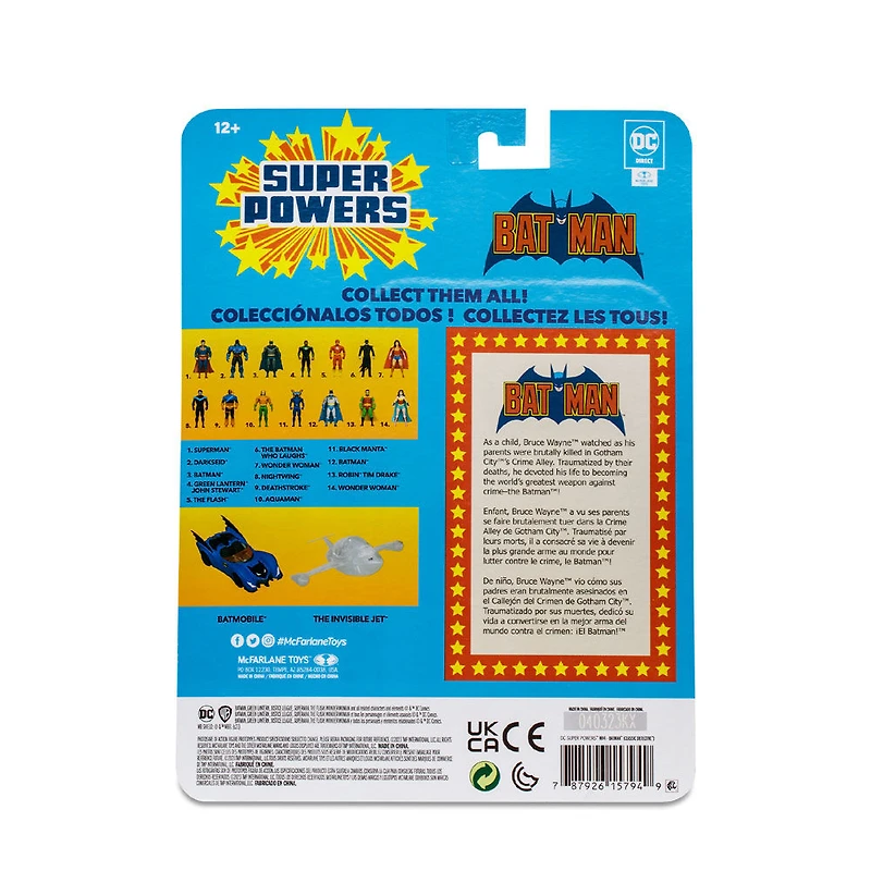 Figurine 5"DC Super Powers-Batman (Détective Classique)