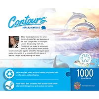 "Contours" - "Tropical Menagrie" - Puzzle En Forme De 1000 Pièces
