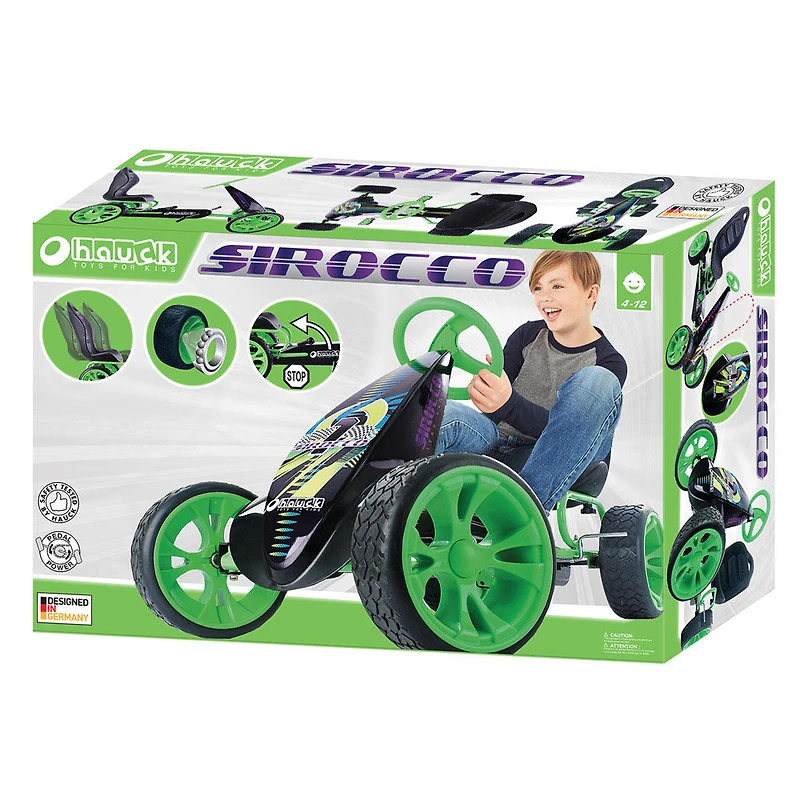 Kart à pédales Sirocco, vert