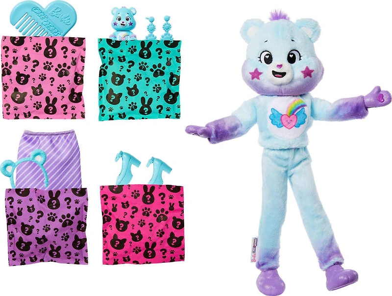 Barbie-Poupée Barbie Cutie Reveal Bisounours-avec 10surprises