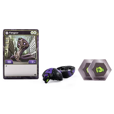 Bakugan, Darkus Fangzor, Créature transformable à collectionner de 5 cm.