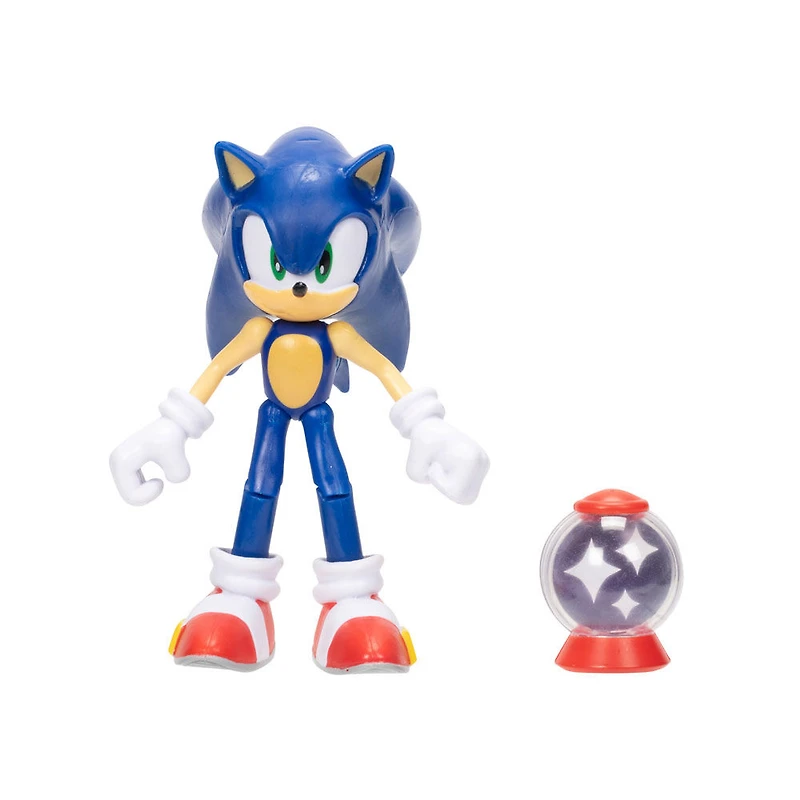  Figurine de 4 pouces Sonic - Sonic avec Boîte d'objet invincible