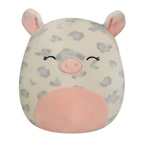 Petite peluche Squishmallows 19 cm - Cochon tacheté et ventre rose - Édition anglaise