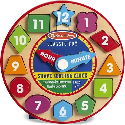 Melissa and Doug - Horloge de tri de forme