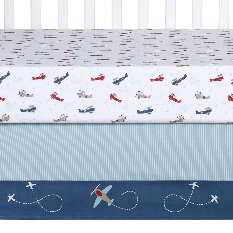 Ensemble De Literie De Berceau 4 Pièces À L'Aventure