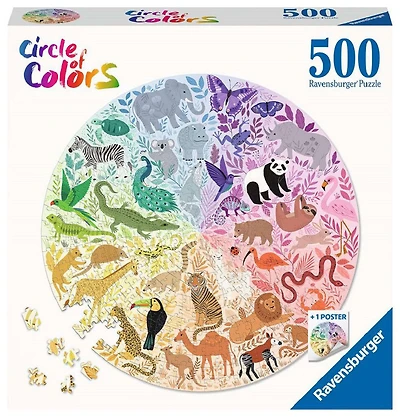 Ravensburger Circle of Colours Animaux Puzzle 500 pièces