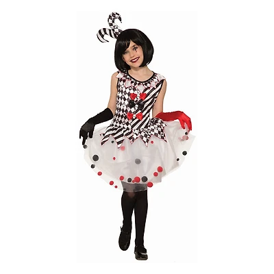 Costume de Harlequin Clown taille grand (12-14)
