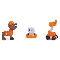 PAW Patrol, Big Truck Pups Zuma Action Figure with Clip-on Rescue Drone, Command Center Pod and Animal Friend