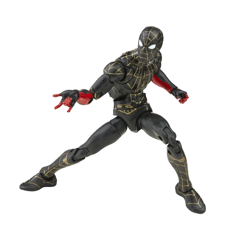 Marvel Legends Series Spider-Man costume noir et or, figurine de collection - Notre exclusivité
