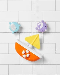 Zoo Tip and Spin Bath Toy - Shark/Narwhal