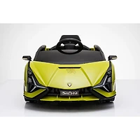KidsVip 12V Enfants et Tout-Petits 4x4 Lamborghini Sian Edition Voiture Eléctrique avec Commande à Distance - Vert - Édition anglaise