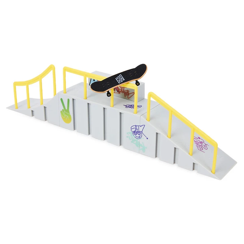 Tech Deck, Build-A-Park World Tour, Parc de Flamengo (Brésil), Coffret rampe avec fingerboard Signature - Édition anglaise