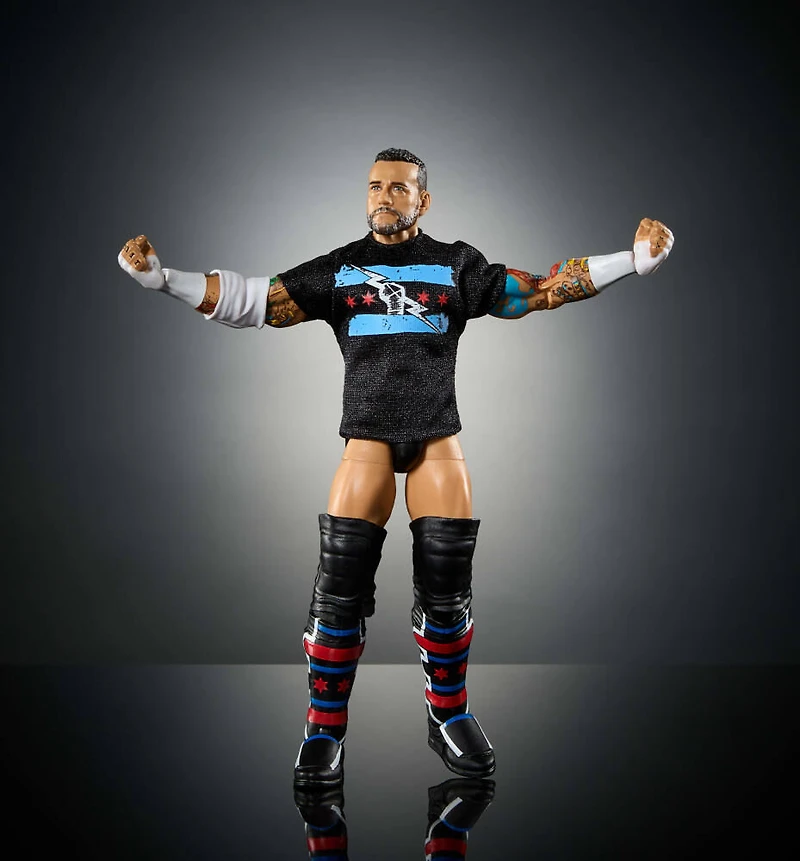 WWE-Élite CM Punk-Figurine articulée 15cm Series115