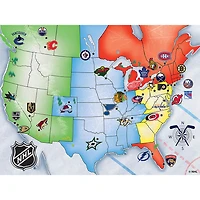 NHL Hockey Map 500 Piece Jigsaw Puzzle