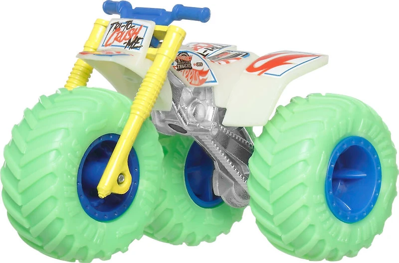 Hot Wheels Monster Trucks Glows in the Dark Tri-To-Crush-Me Vehicle