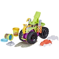 Play-Doh Wheels, Monster Truck, avec voiture et 4 couleurs de pâte Play-Doh atoxique dont la pâte Terrain