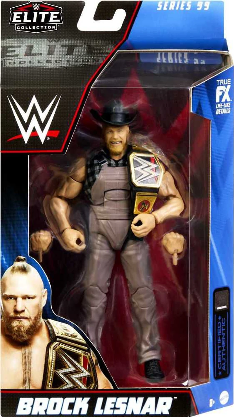 WWE Brock Lesnar Figurine articulée Élite avec accessoires
