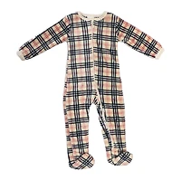 Baby Mode Dormeuse en peluche : Carreaux beige