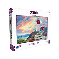 Sure-Lox Puzzles - Art Gallery Collection - Lighthouse at Sunset