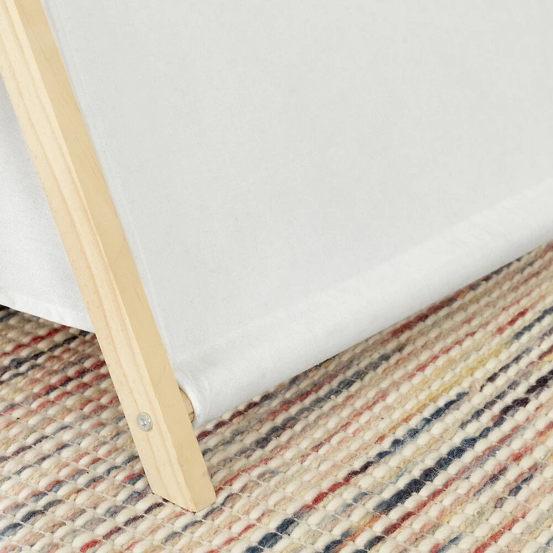 Sweedi Tente de jeu avec tableau Blanc et Naturel