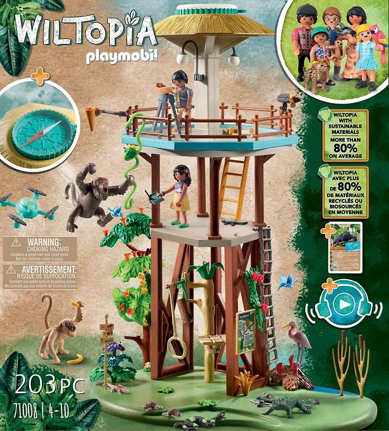 Playmobil - Wiltopia - Maison familiale dans l'arbre
