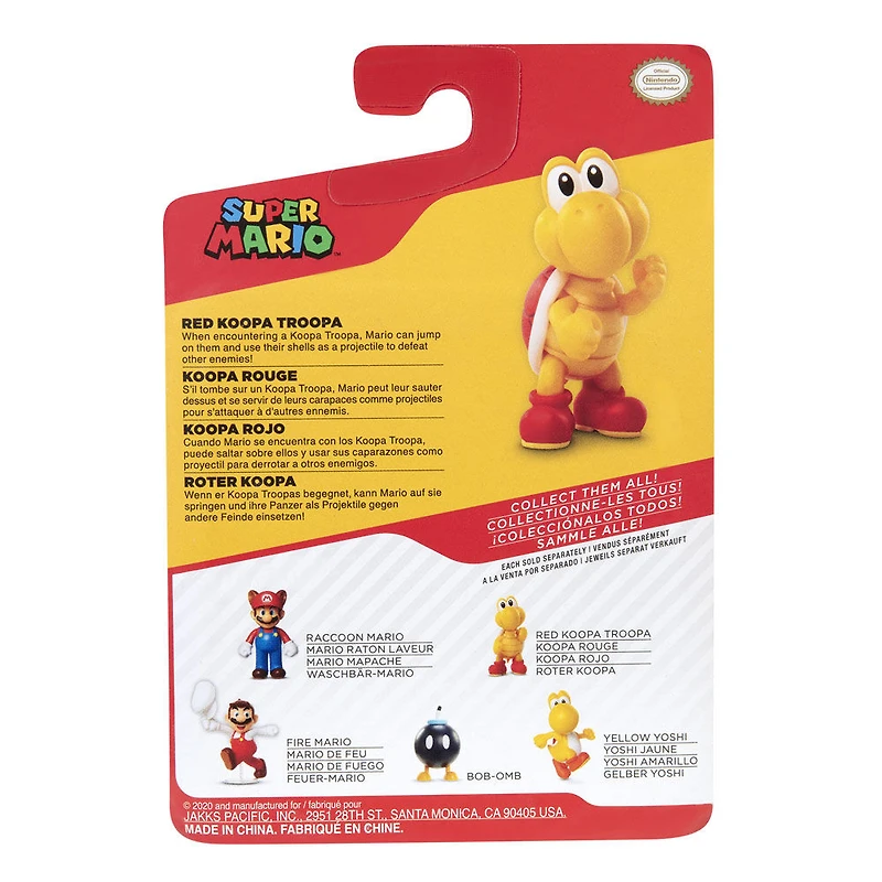 Nintendo 2.5" Limited Articulation Wave 26 - Red Koopa Troopa